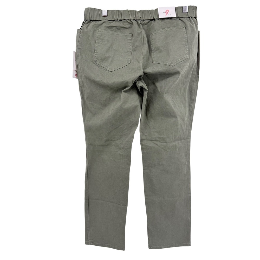 The Nines by Hatch Dark Olive Maternity Cotton Twill Skinny Pant Size 8 - Picture 2 of 8